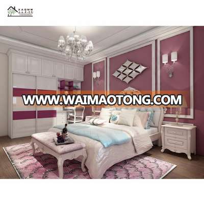 Smooth surface baby bedroom modern wardrobe